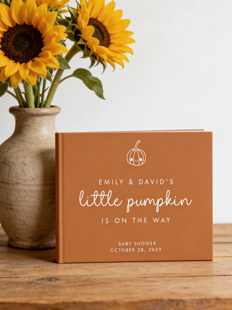 Baby Clothing Keepsake - Personalized Fall Signature Keepsake Memory Album