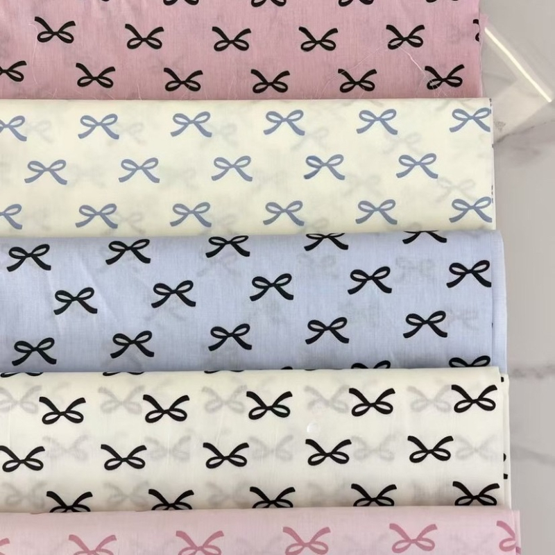 Baby Clothing For Bed - 160x50cm Pure Cotton Twill Printed Bowknot
