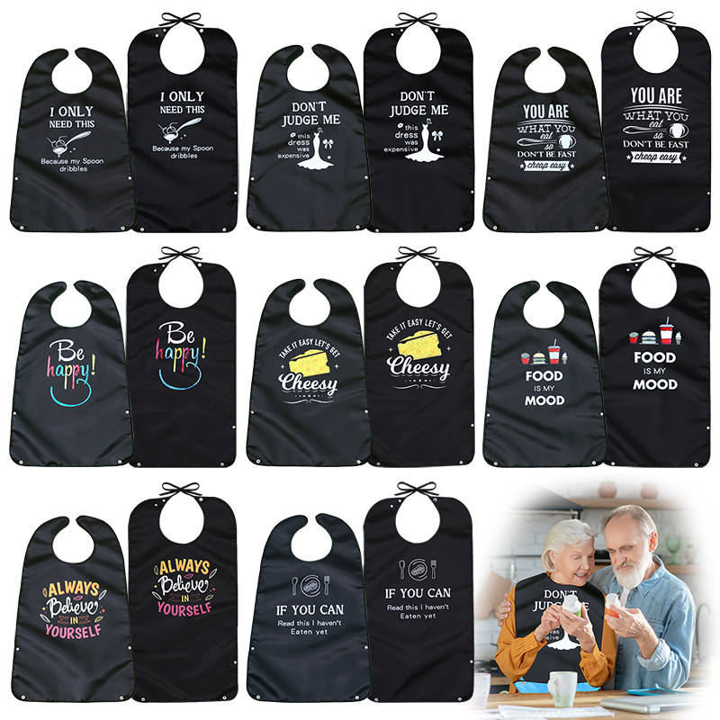 Printed Bibs Pack - 2-Pack Dining Bibs for Seniors —