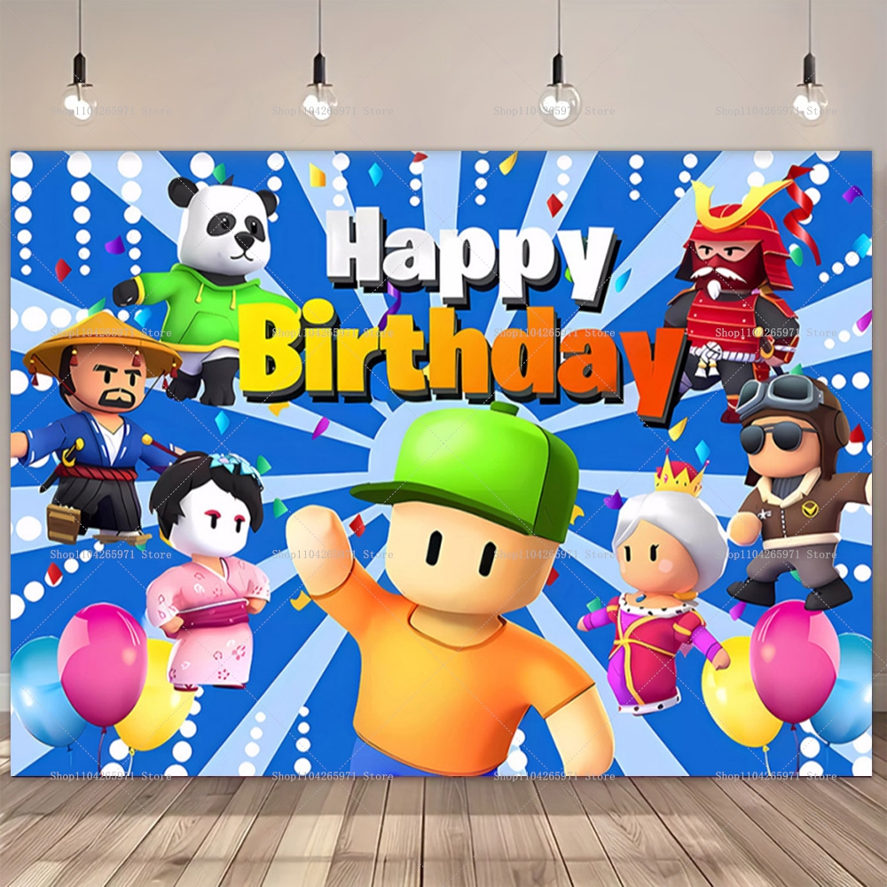 Baby Zebra Clothing - Stumble Guys Theme Birthday Party Cartoon
