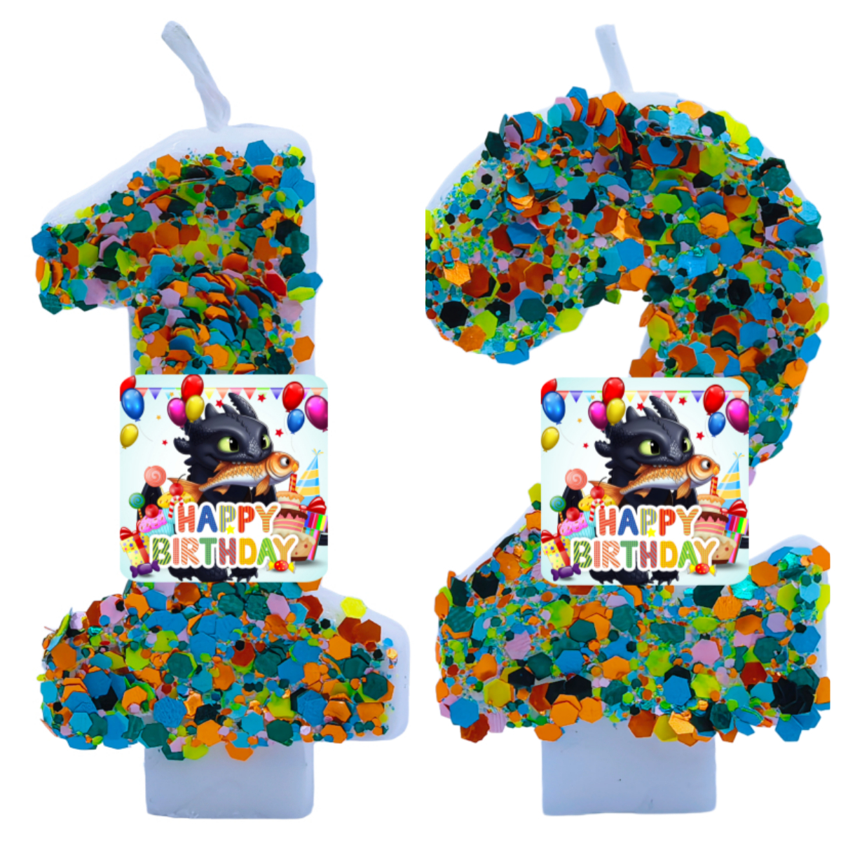 Baby Zebra Clothing - Your Dragon Candle Number Happy Birthday