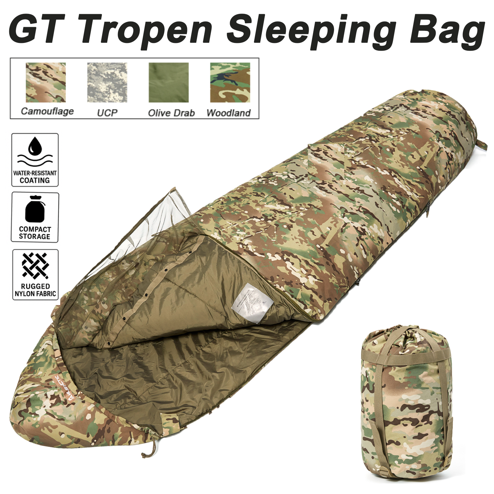 Fleece Sleep Bag - Akmax GT Tactical Military Sleeping Bag