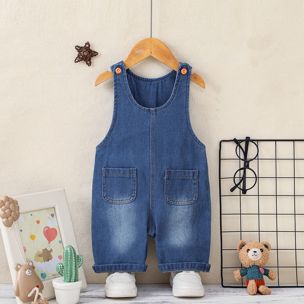 Baby Overall Denim - 1pc Summer Baby Denim Short Overalls,