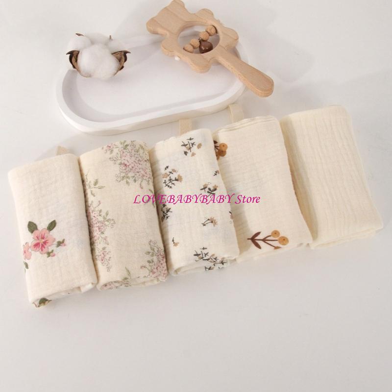 Pack of 5pcs Soft Baby Washclo - đánh giá và giá Printed Bibs Pack