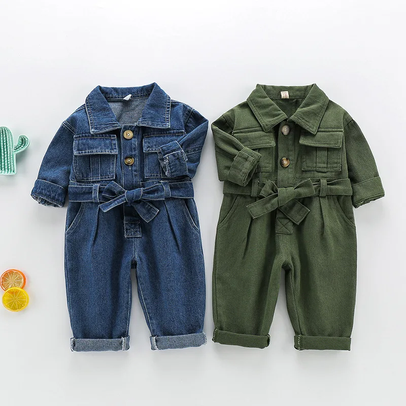 2026 Spring Kids Denim Jumpsui - đánh giá và giá Baby Overall Denim