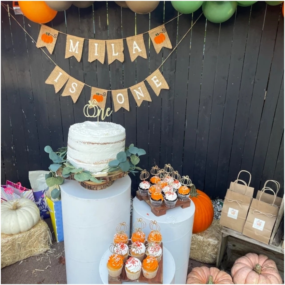 24pcs Pumpkin Cupcake Toppers  - đánh giá và giá Baby Zebra Clothing