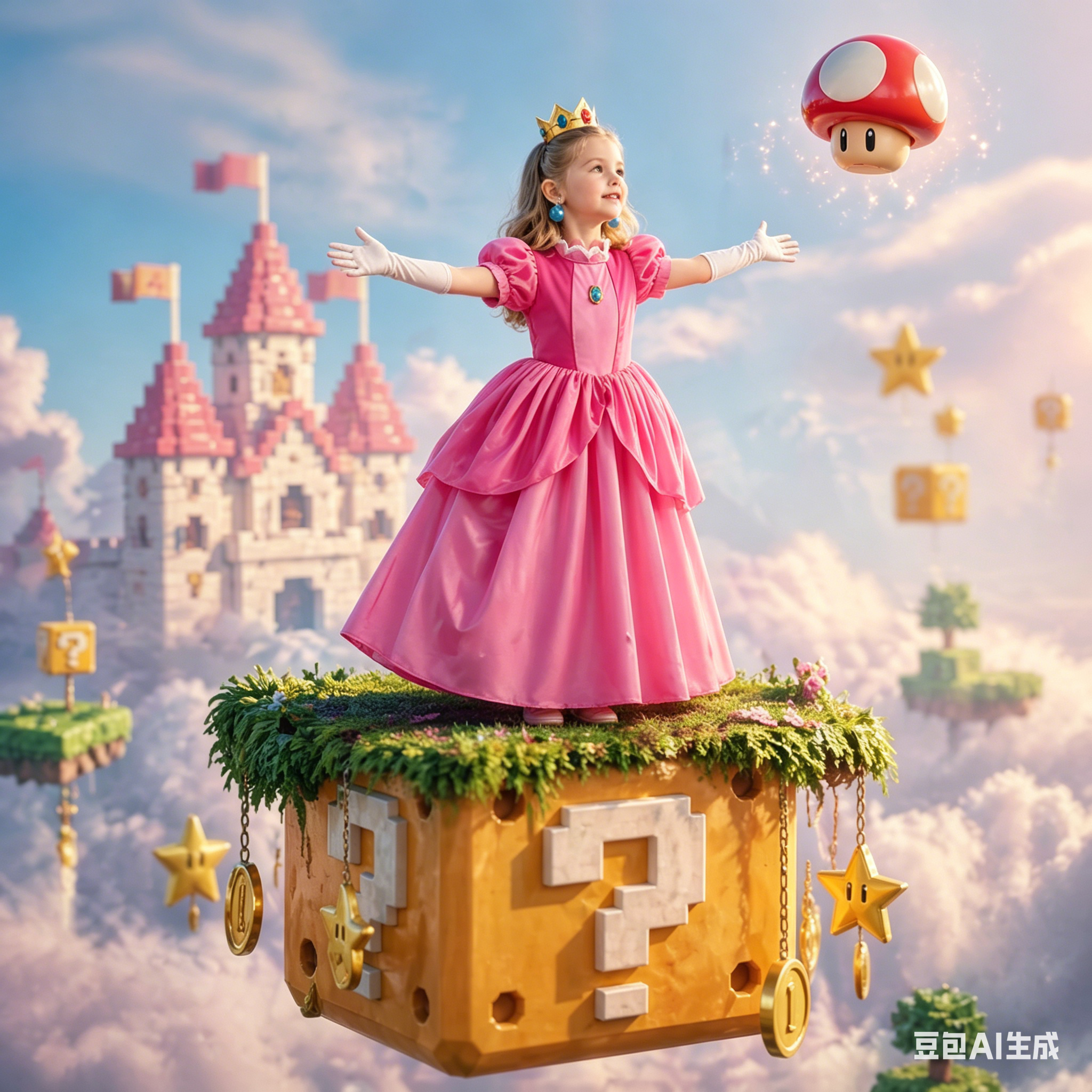 Princess Peach Style Dress Up  - đánh giá và giá Baby Clothing For Girls