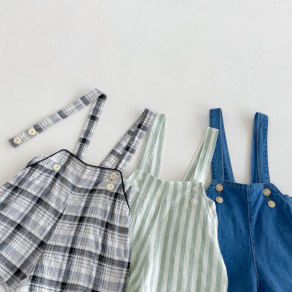 Vintage Linen Cotton Denim Bab - đánh giá và giá Baby Overall Denim