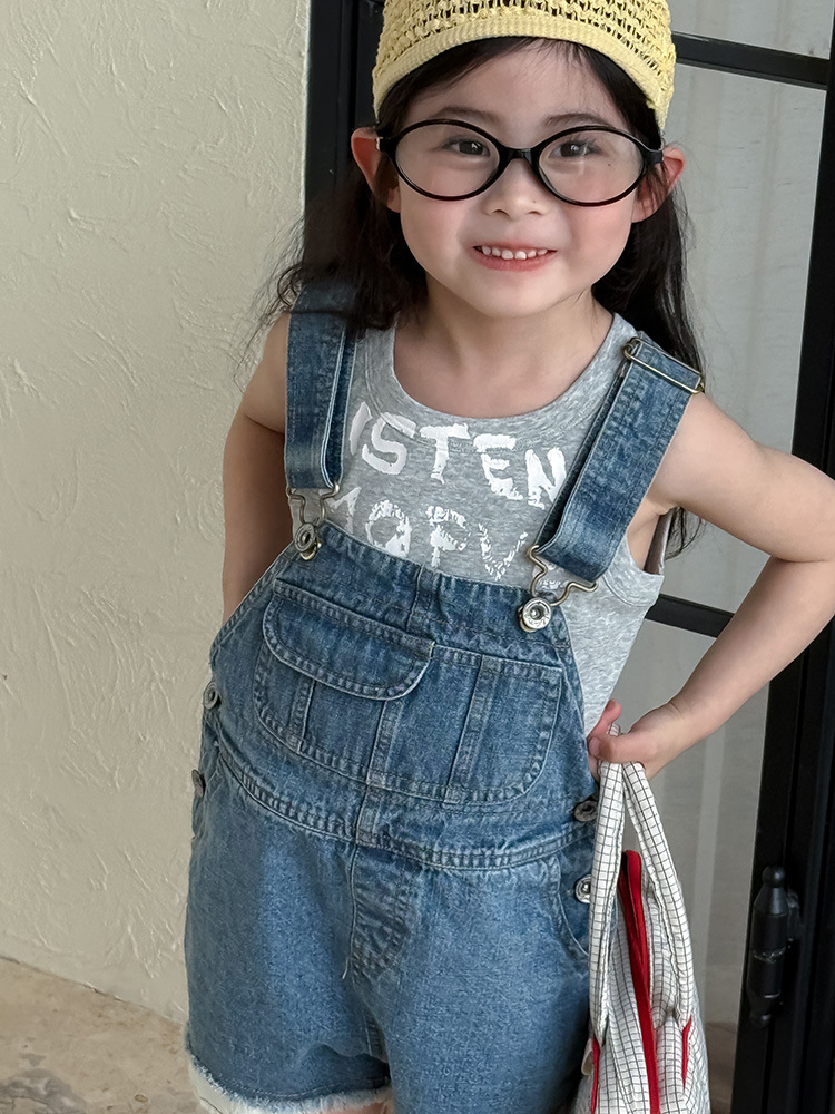 2025 Summer New Children Loose - đánh giá và giá Baby Overall Denim