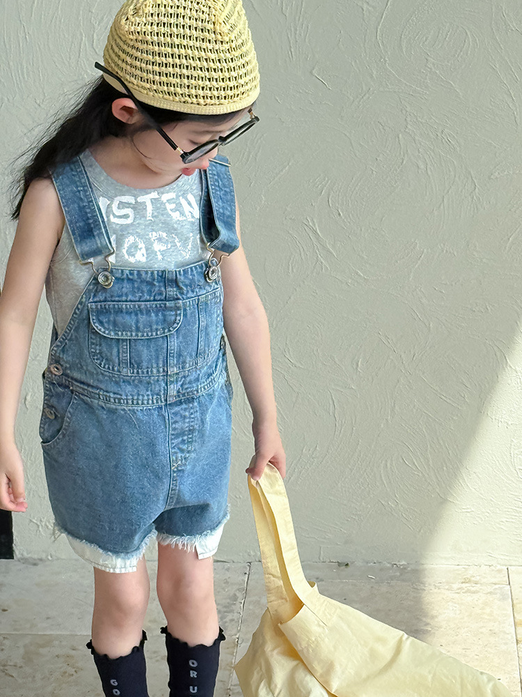 2025 Summer New Children Loose - đánh giá và giá Baby Overall Denim