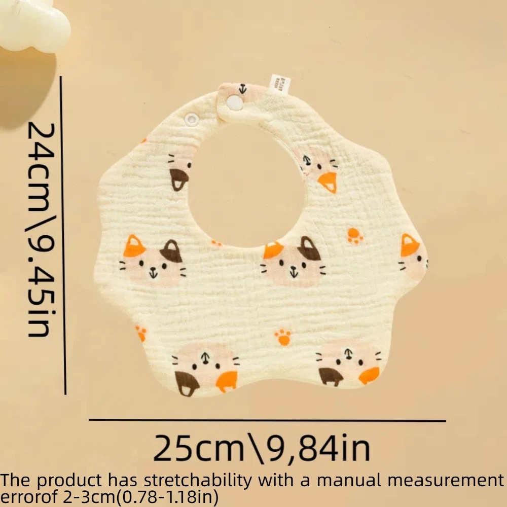 3 Pack Petal Pattern Cotton Ga - đánh giá và giá Printed Bibs Pack