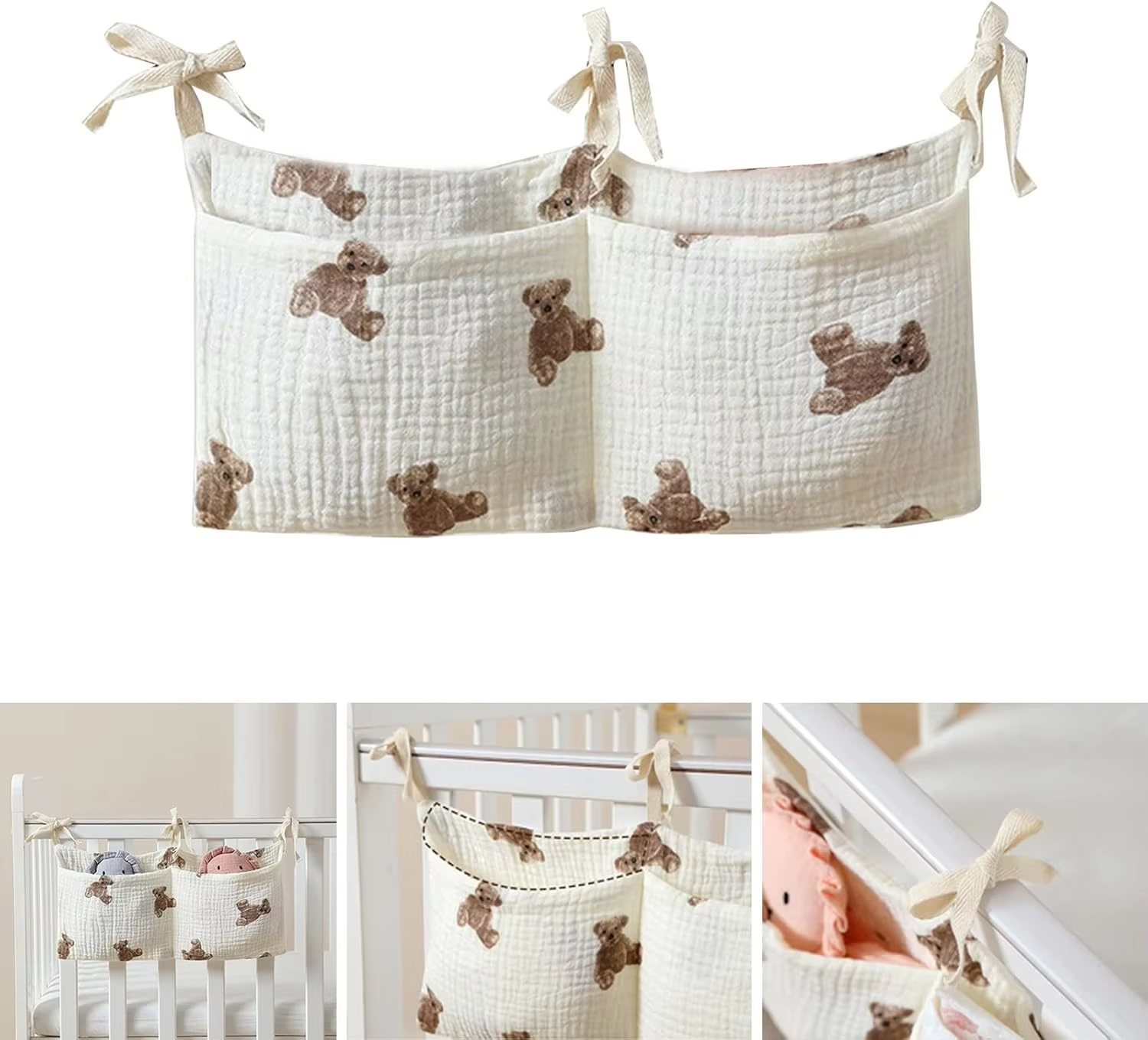 Baby Crib Organizer Cot Caddy  - đánh giá và giá Baby Clothing For Bed