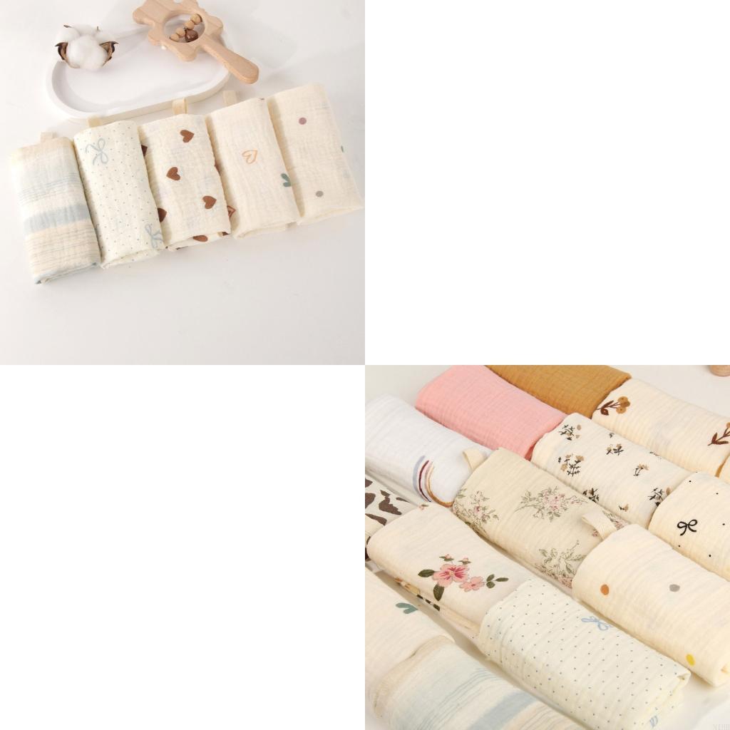  Pack of 5pcs Newborns Bath To - đánh giá và giá Printed Bibs Pack