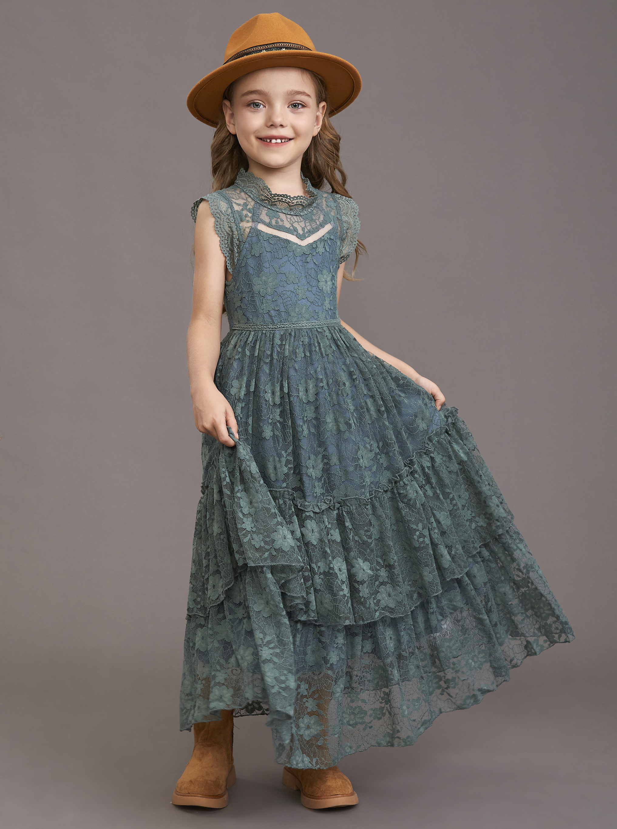 Girls Flower Dress Lace Cotton - đánh giá và giá Baby Clothing For Girls