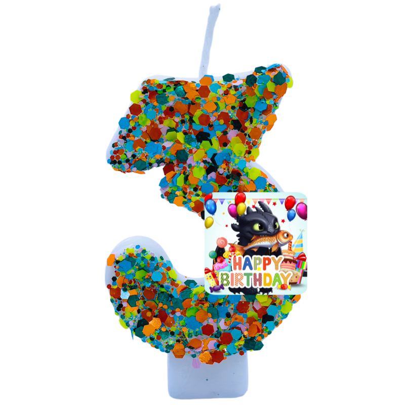 Your Dragon Candle Number Happ - đánh giá và giá Baby Zebra Clothing