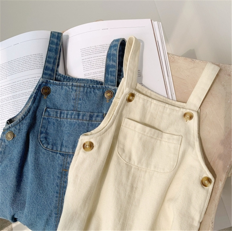 Baby Boy Solid Denim Overalls  - đánh giá và giá Baby Overall Denim