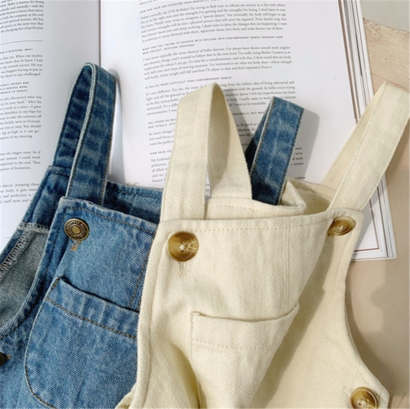 Baby Boy Solid Denim Overalls  - đánh giá và giá Baby Overall Denim