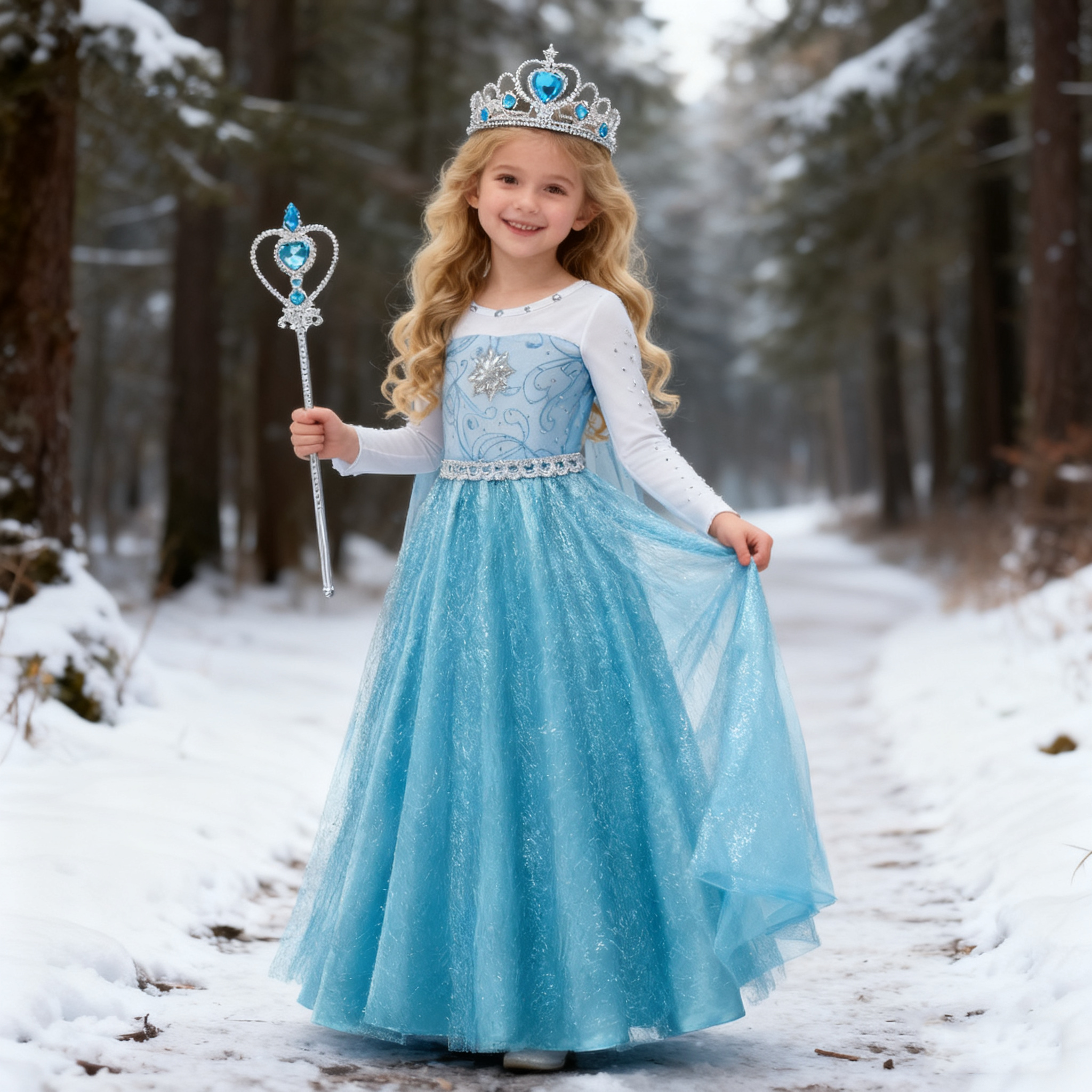 Girls Snow Queen Elsa Anna Lon - đánh giá và giá Baby Clothing Europe