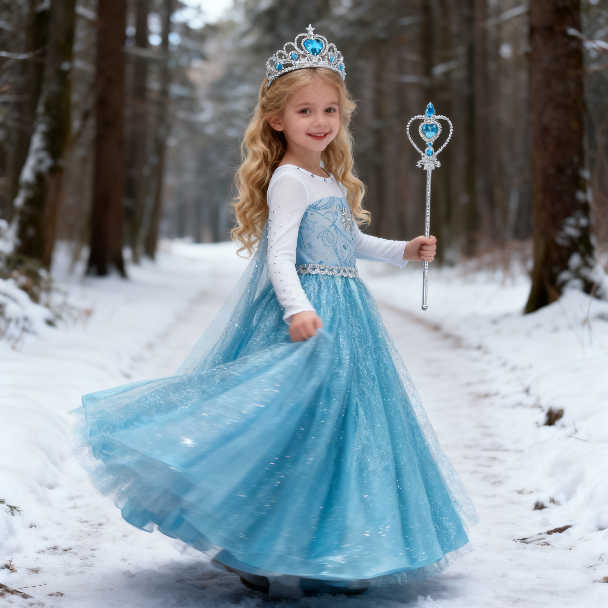 Girls Snow Queen Elsa Anna Lon - đánh giá và giá Baby Clothing Europe