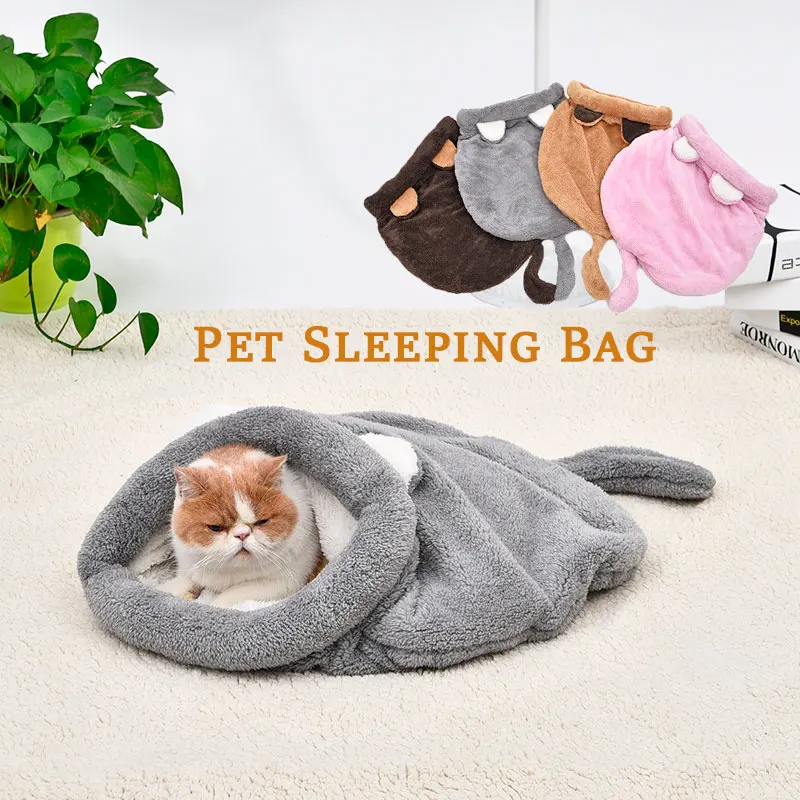 Warm Coral Fleece Cat Sleeping - đánh giá và giá Fleece Sleep Bag