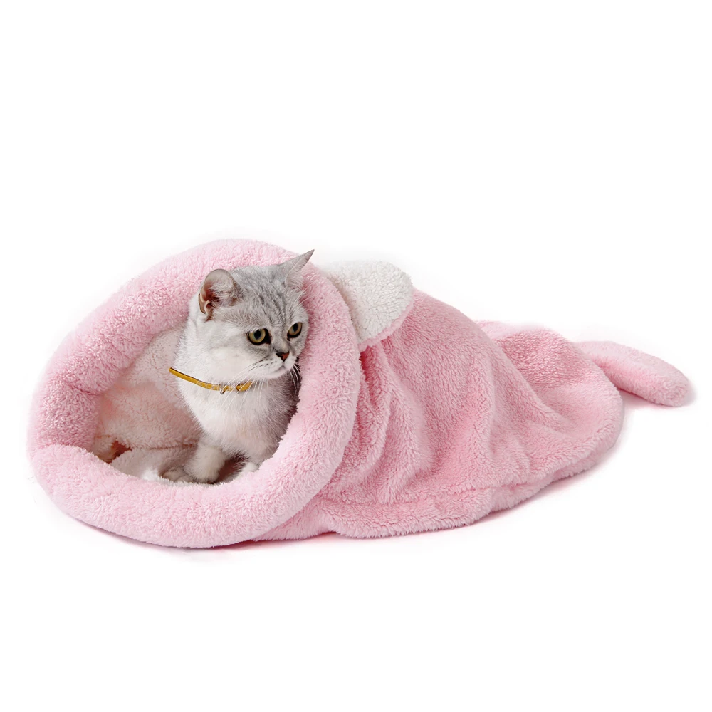 Warm Coral Fleece Cat Sleeping - đánh giá và giá Fleece Sleep Bag